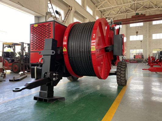 1x90kN เครื่องดึงสายไฟฟ้าไฮดรอลิกคุณภาพสูงและเครื่องยืดสําหรับสายไฟฟ้า