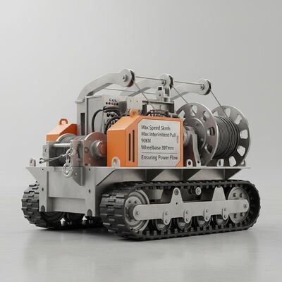 ความเร็วสูงสุด 5 กิโลเมตรต่อชั่วโมง อุปกรณ์สายส่ง อุปกรณ์พร้อมกับความเร็วสูงสุด 90KN และระยะล้อ 397 มม.