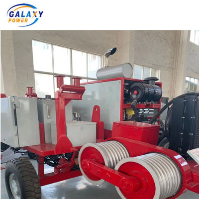 อุปกรณ์ร้อยสายไฟฟ้าแรงสูง GS90 เครื่องดึง-ปรับแรงไฮดรอลิกพร้อมเครื่องยนต์