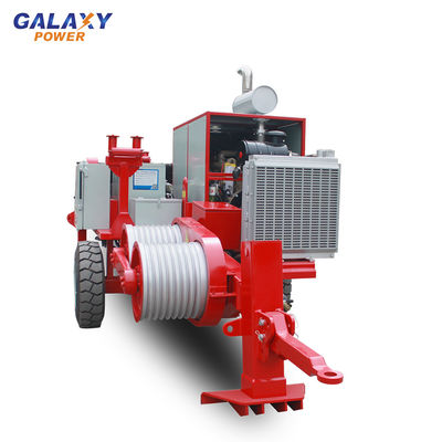 12t Cable Pulling อุปกรณ์สายส่ง 129kw 173hp Puller Hydraulic