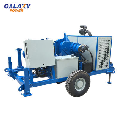 Max Pull Force 100kn อุปกรณ์ดึงสายเคเบิลใต้ดิน 49.2hp Puller Hydraulic