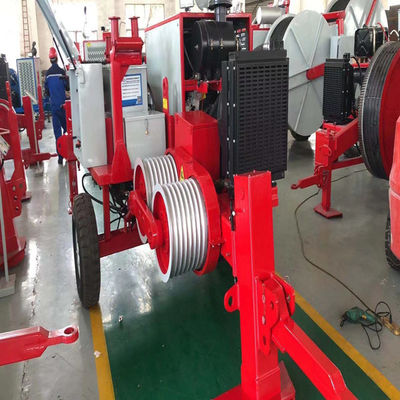 7 Grooves Bull-Wheel Diesel Max 60KN 6T เครื่องดึงสายไฮดรอลิก