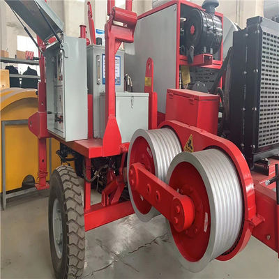 SA-QY60 อุปกรณ์ดึงสายเคเบิ้ล 6Ton ของ Bull-Wheel ดีเซล