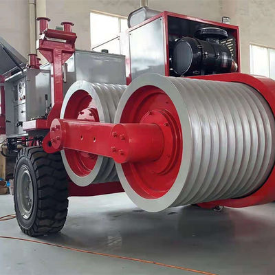16Ton Tensioner 4 ตัวนำเหนือศีรษะอุปกรณ์ร้อยสายไฟ