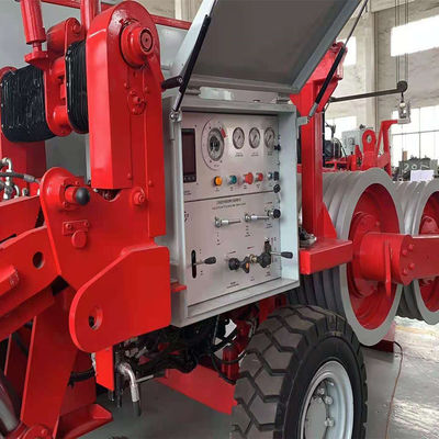 16Ton Bull-Wheel 10 Grooves อุปกรณ์ดึงสายไฮดรอลิกเหนือศีรษะ