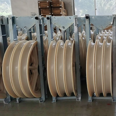 916x110mm สามล้อ Nylon Pulley Universal Conductor Stringing Block