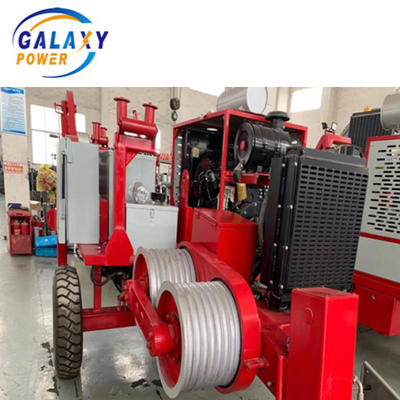 ดีเซล 77kw 103hp 400mm Bull 4Ton Transmission Line Stringing Equipment
