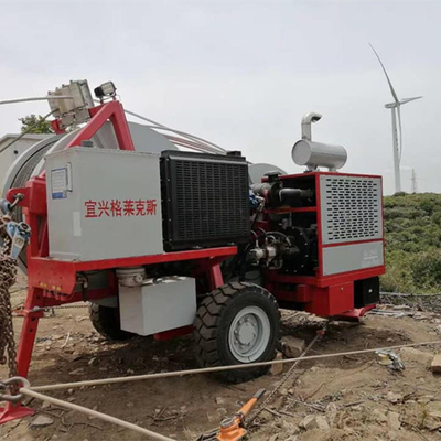 GL2X40 KN เครื่องดึงสายฟ้าสายไฟฟ้าแรงดันสูง Twin Conductor
