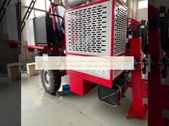 อุปกรณ์ติดตั้งสายเคเบิลสายส่งไฟฟ้าแรงสูง 90KN และด้ามจับควบคุม Rexroth ของเยอรมัน